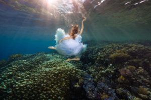 Unterwasser Fashion Shooting